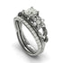 'Fresh Flora' Bridal Set Diamond Ring - Ella no. 3